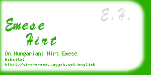 emese hirt business card
